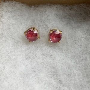 Kate Spade pink crystal earrings
